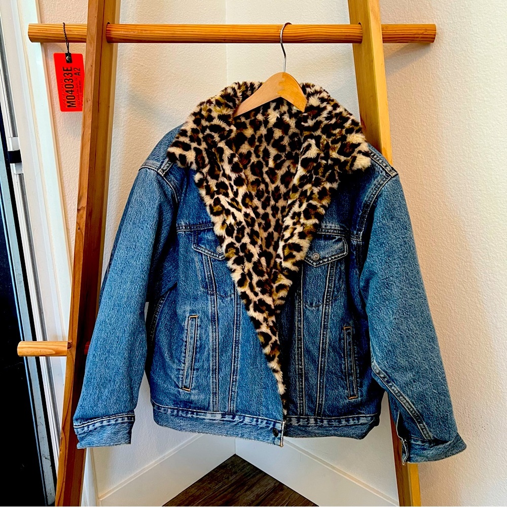 Levi’s Faux Fur Reversible Jean Jacket